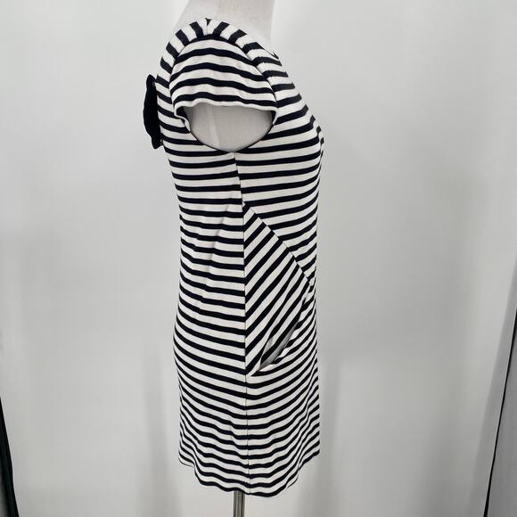 Kate Spade Black & White Striped Bow Dress Size 152 / 12Y - Picture 8 of 11